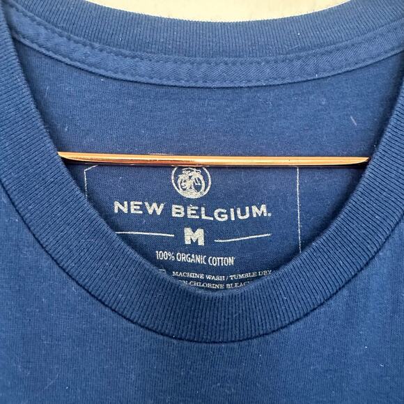 New Belgium fat tire amber ale short sleeved t shirt size medium - Picture 2 of 5